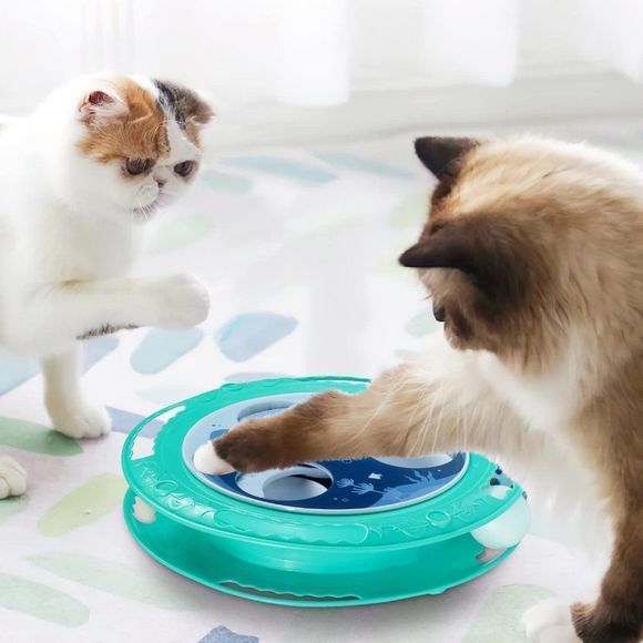 Borpein Cat Slow Feeder, Cat Toys, Puzzle Feeder Interactive Ball Toy - Picture 2 of 2